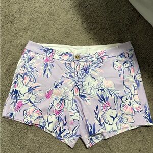 Lilly Pulitzer Floral Shorts in Purple and Pink